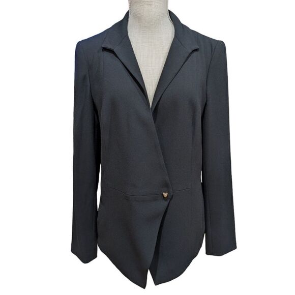 MM Lafleur New York Japan Black Studded Button Jacket Blazer Women's Size 12 - Picture 1 of 12